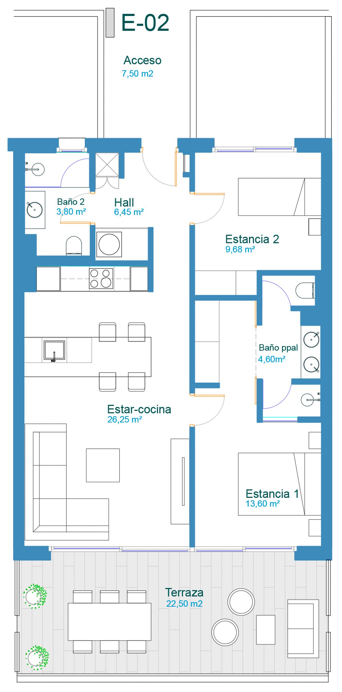 Plano de la vivienda · Vivienda 39