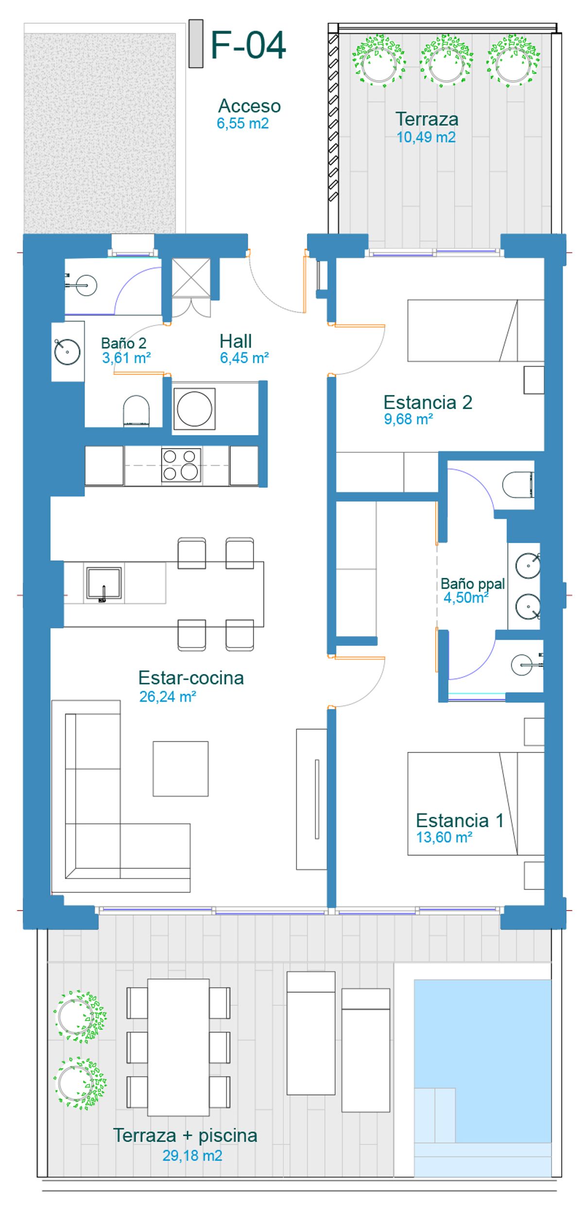 Plano de la vivienda · Vivienda 27