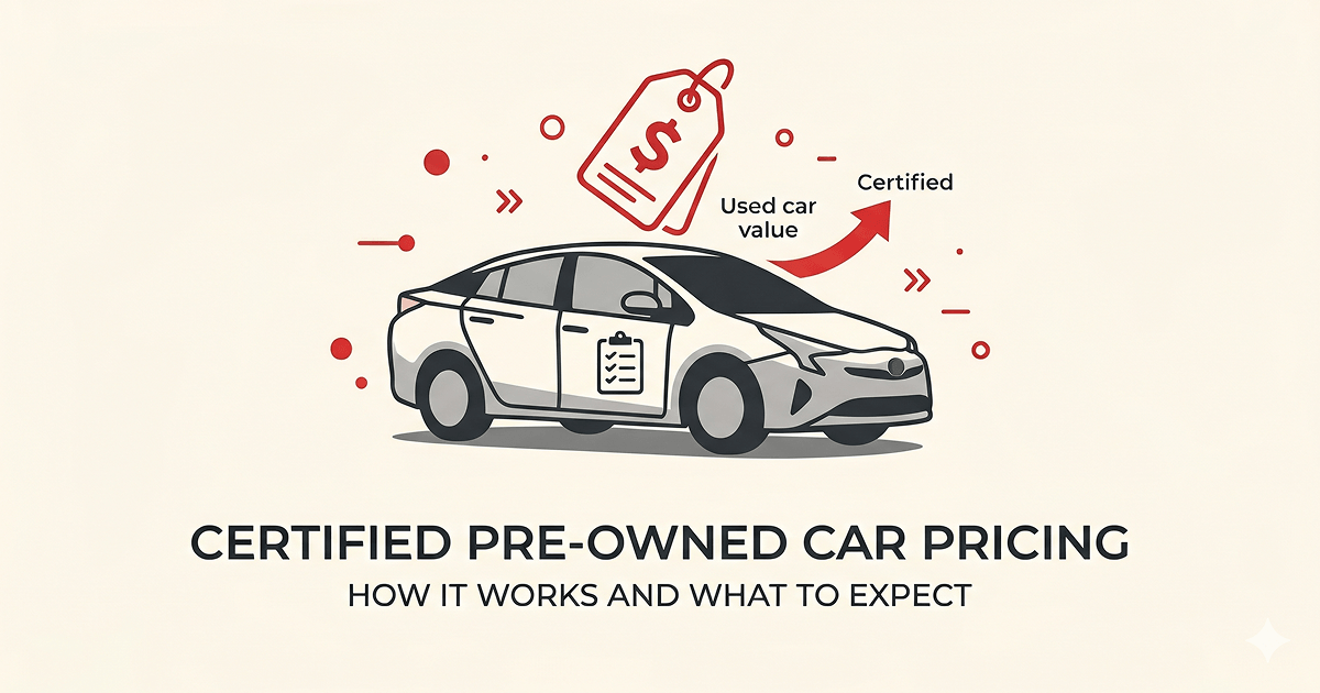 Certified pre-owned car pricing