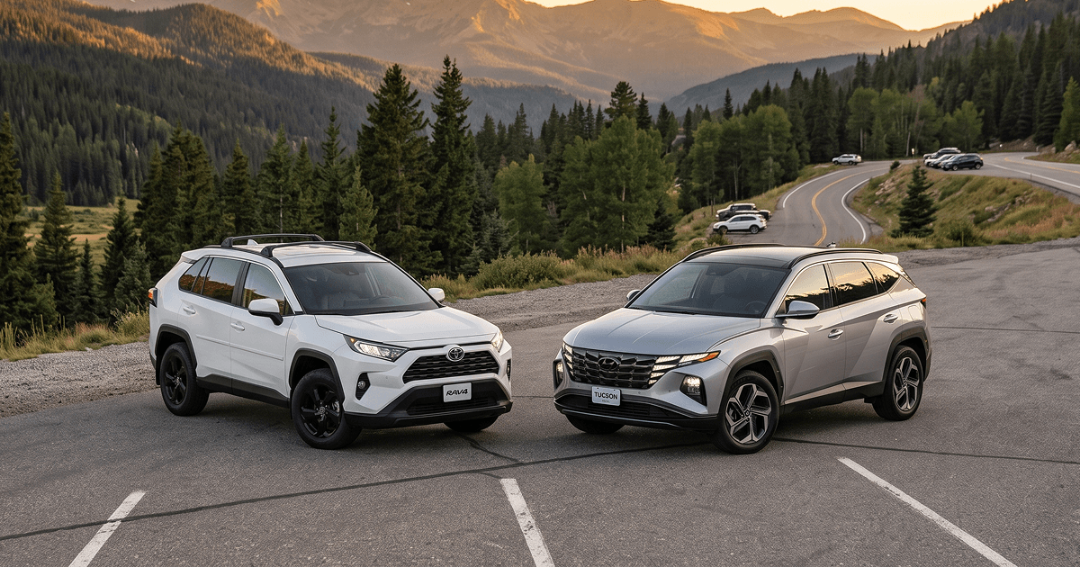 Hyundai Tuscon and Toyota Rav