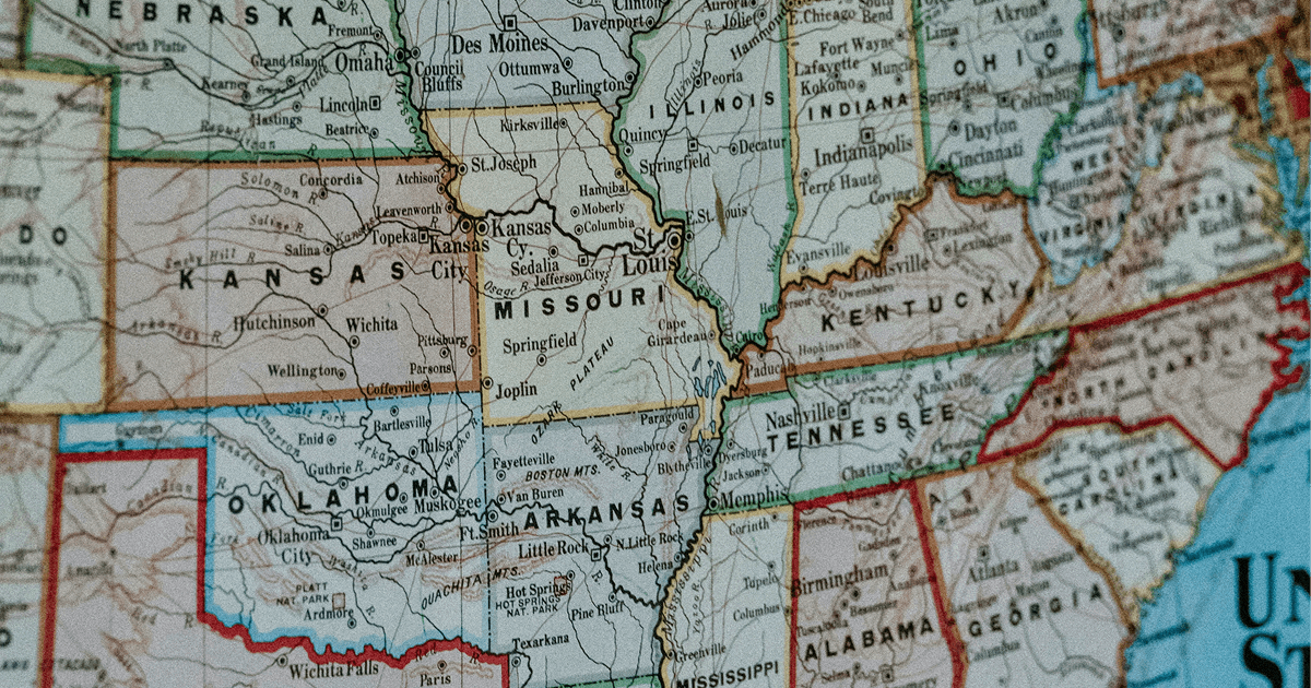 Map of the united states