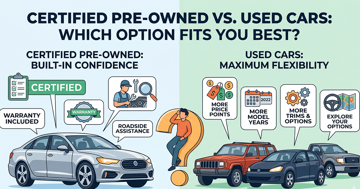 Certified pre owned vs used cars