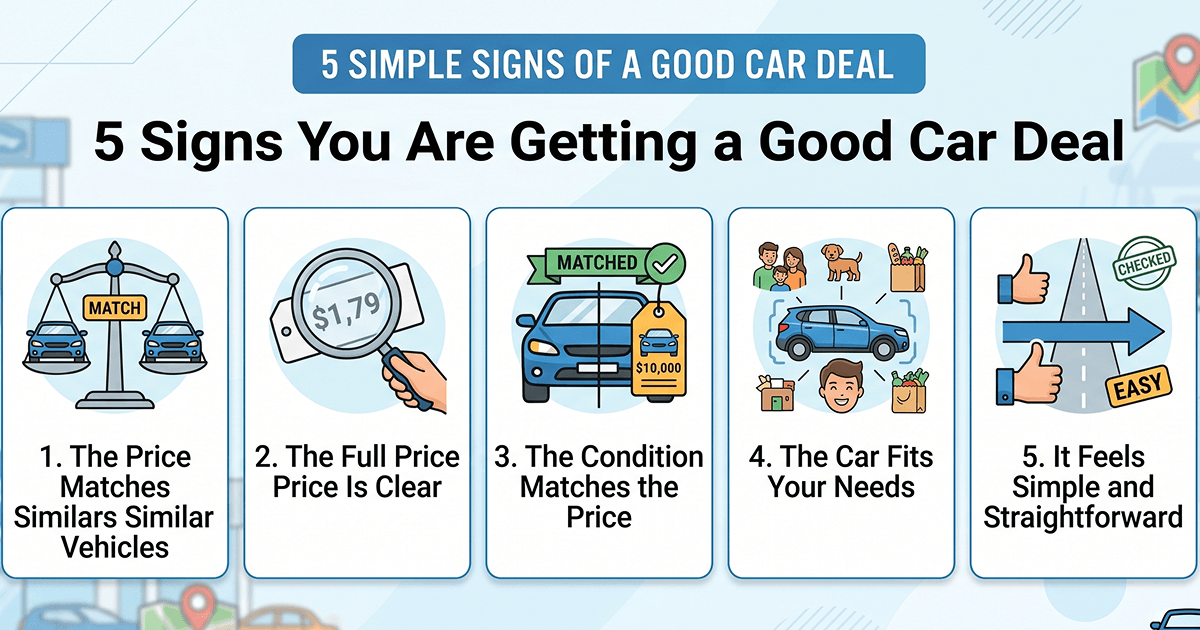 5 signs you are getting a good car deal