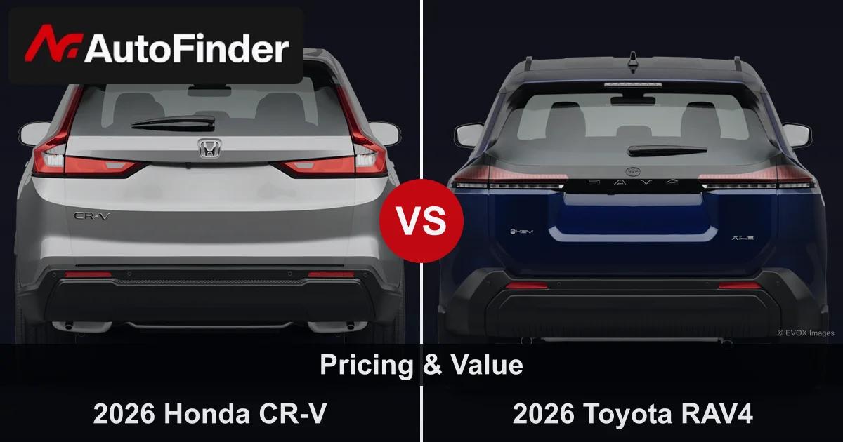 2026 Honda CR-V and Toyota RAV4 MSRP and value comparison
