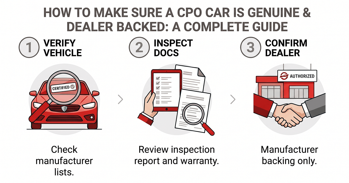 Certified pre owned dealer backed checklist