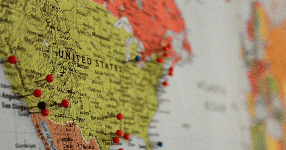 Map of the united states