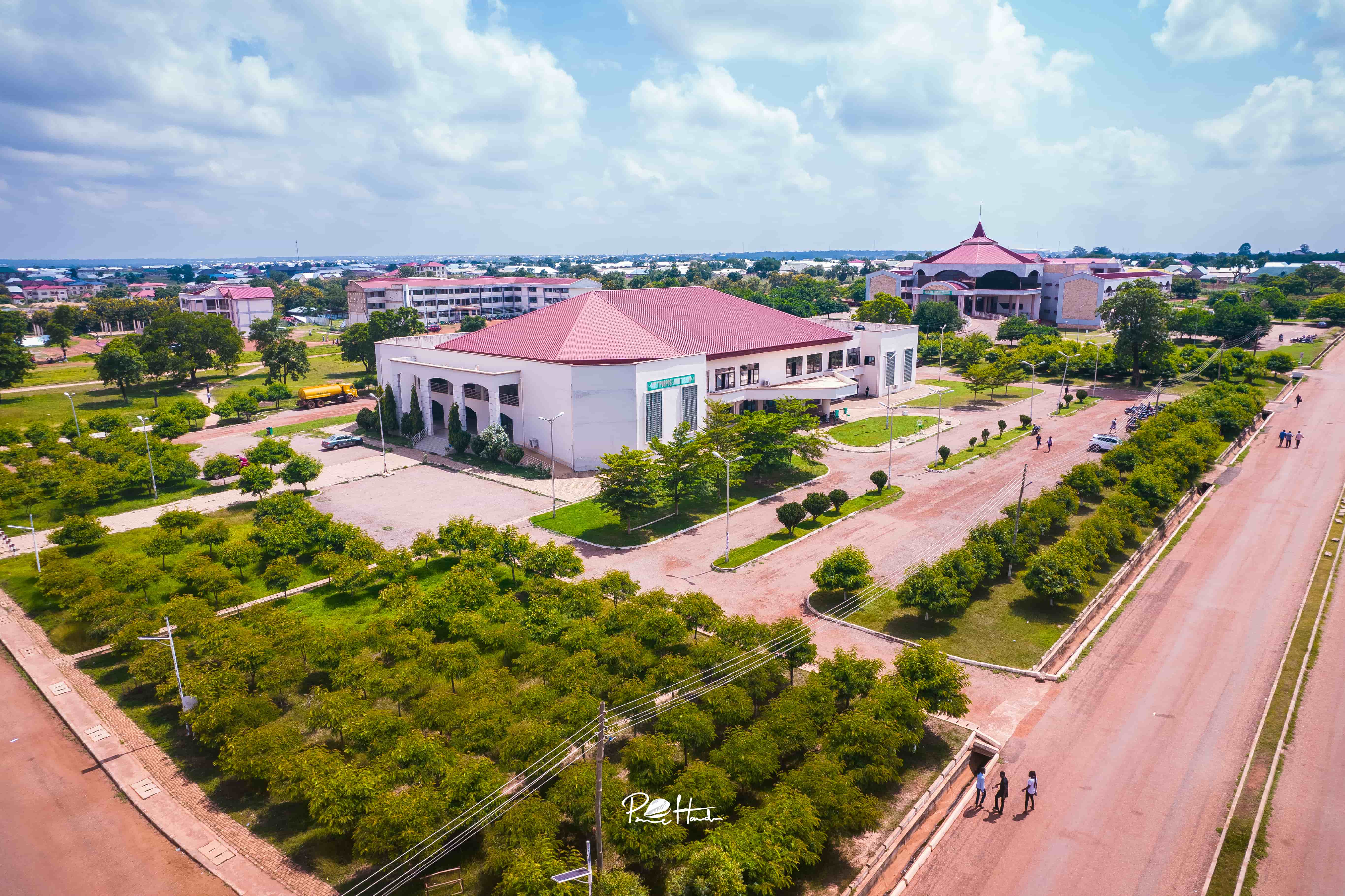 An aerial view of a University for Development Studies campus