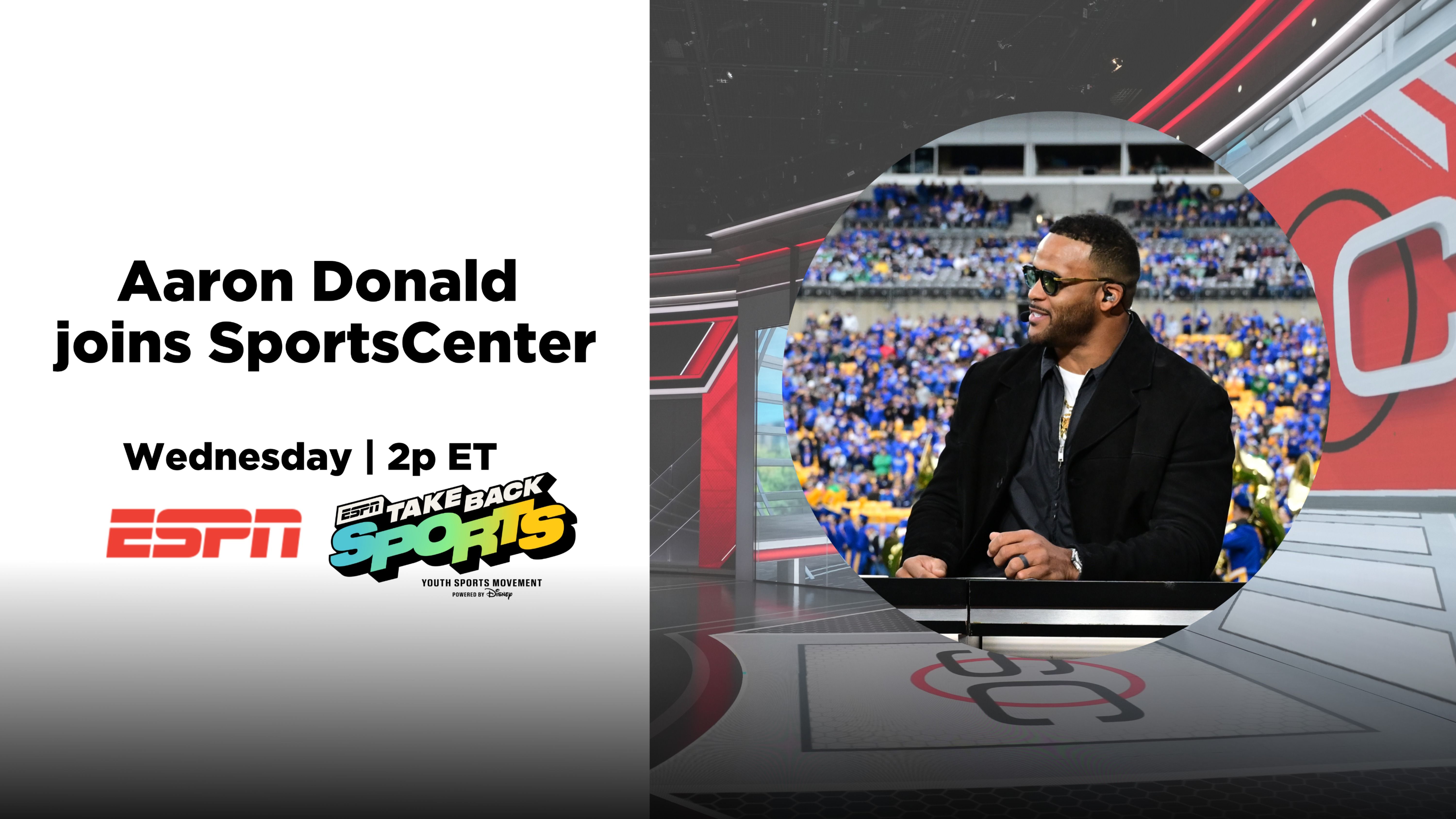 Cover Image for Aaron Donald Joins ESPN Youth Sports Week