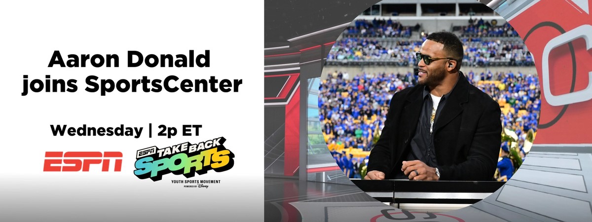 Cover Image for Aaron Donald Joins ESPN Youth Sports Week