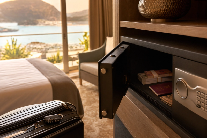 Hotel Safe vs Luggage Lock: Passport and Cash Safety Tips by Priya Deshmukh on AllBlogs Hotel Safe vs Luggage Lock: Passport and Cash Safety Tips by Priya Deshmukh on AllBlogs
