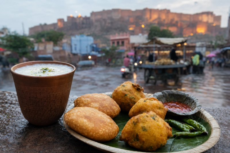 Jodhpur Rainy Evening Snacks: Vada, Kachori & Lassi by Naina Kapoor on AllBlogs Jodhpur Rainy Evening Snacks: Vada, Kachori & Lassi by Naina Kapoor on AllBlogs