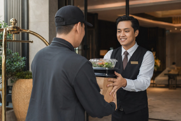 Food Delivery to Hotels: Safety, Lobby Handoffs & Leftovers