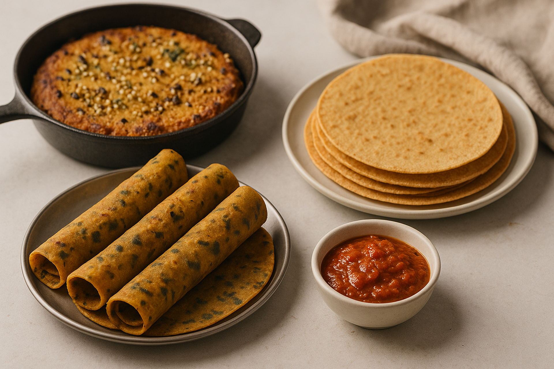 Thepla vs Khakhra vs Handvo for Travel Guide by Sanjeev Kapur