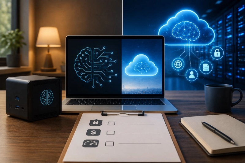 Local AI vs Cloud AI: A Practical Buying Checklist for Privacy, Cost, and Speed by Hetvi Patel on AllBlogs Local AI vs Cloud AI: A Practical Buying Checklist for Privacy, Cost, and Speed by Hetvi Patel on AllBlogs
