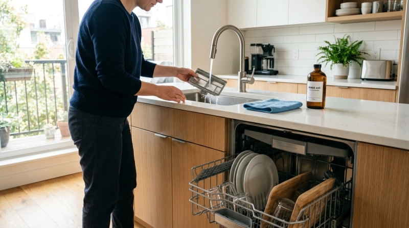 Dishwasher Smell Checklist: Filter, Drain, Rinse Aid and Apartment Fixes by Arjun Rao on AllBlogs Dishwasher Smell Checklist: Filter, Drain, Rinse Aid and Apartment Fixes by Arjun Rao on AllBlogs