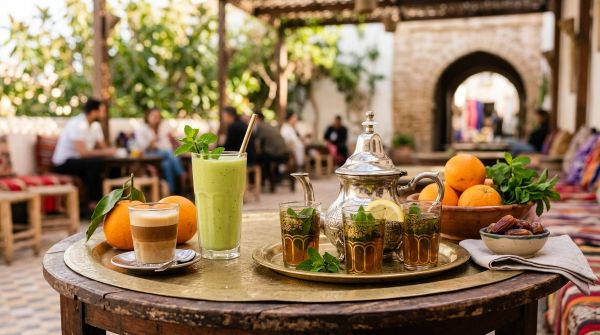 Moroccan Café Drinks: Mint Tea, Nous Nous and Avocado Juice