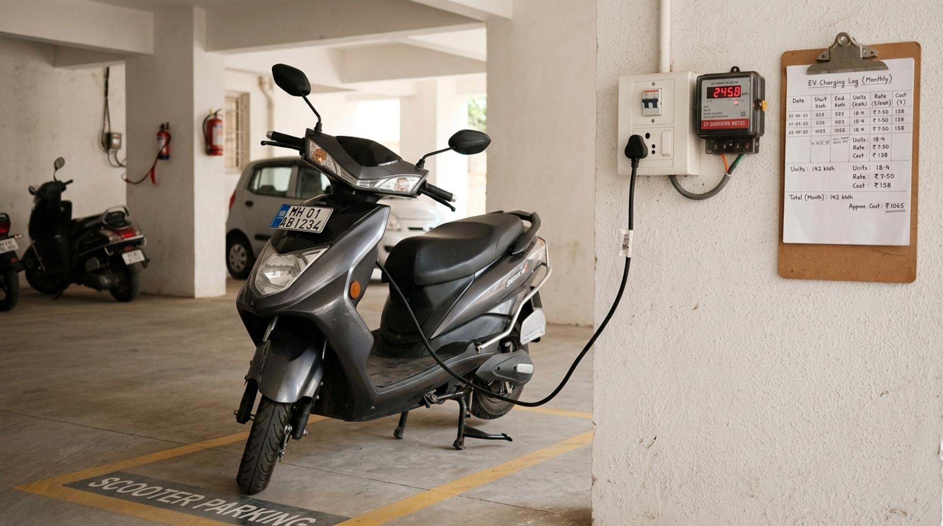 Electric Scooter Charging Cost in India: Units, Monthly Bill and Home Charging Checks by Aarav Menon