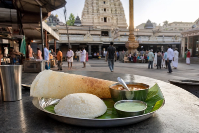 Light Breakfast Before Early Darshan in India