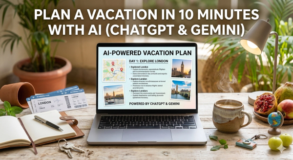 Plan a Vacation in 10 Minutes With AI (ChatGPT & Gemini)