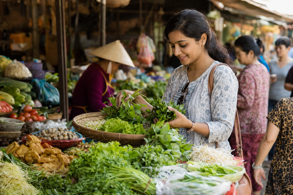 Vietnam Food Markets for Indian Travelers: Veg & Hygiene Tips by Astra Voyager on AllBlogs