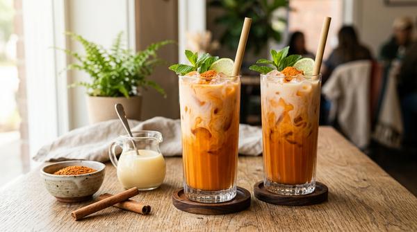 Thai Iced Tea Mocktails: Creamy Cha Yen-Style Drinks Without Alcohol by Sanjeev Kapur on AllBlogs