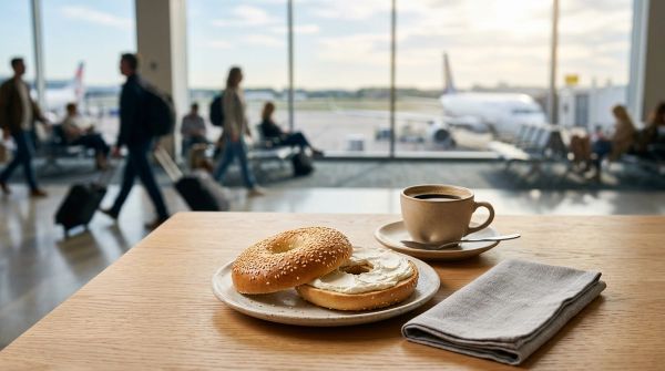 Airport Bagel Breakfast: Cream Cheese, Toppings, and Flight-Day Timing