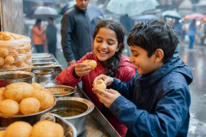 NRI Kids Trying Indian Street Food in Monsoon: Safety Guide by Vishruti Patel  on AllBlogs