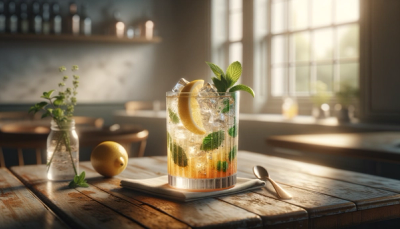 Virgin Summer Sunset Mocktail: Easy Non-Alcoholic Fruit Medley