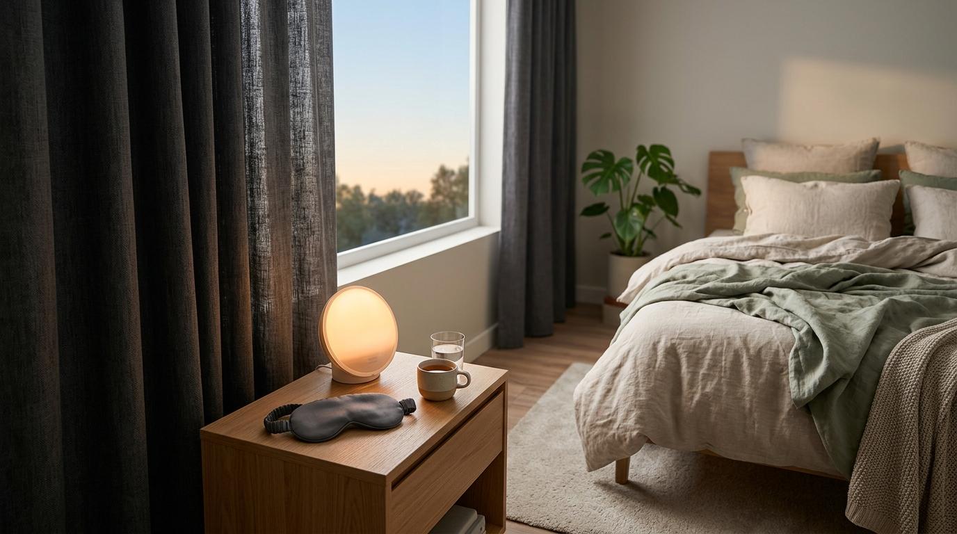 Sleep Mask vs Blackout Curtains vs Sunrise Alarm: What Should You Buy for Better Sleep? by Hetvi Patel Sleep Mask vs Blackout Curtains vs Sunrise Alarm: What Should You Buy for Better Sleep? by Hetvi Patel