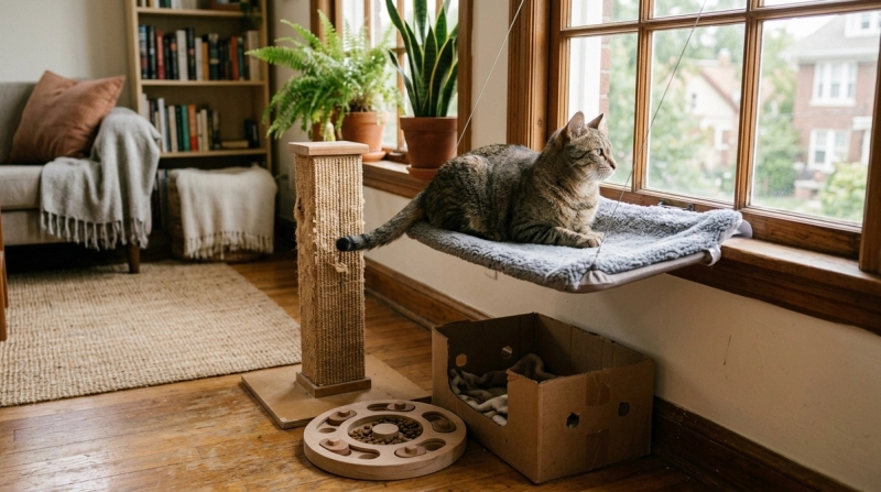 Indoor Cat Enrichment Ideas for Small Apartments by Leena Thomas on AllBlogs Indoor Cat Enrichment Ideas for Small Apartments by Leena Thomas on AllBlogs