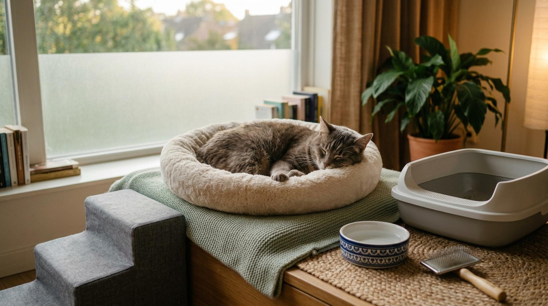 Senior Cat Care Checklist: Vet Visits, Food, Litter Box and Home Comfort by Leena Thomas