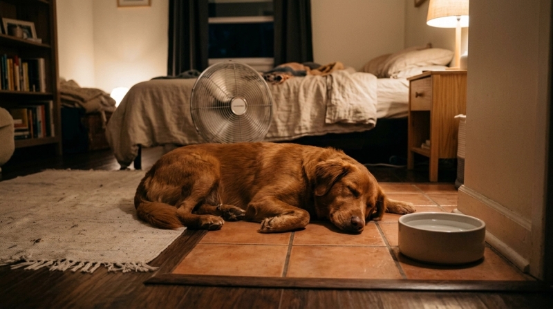 Dog Panting at Night in Hot Weather: Vet Red Flags and Cooling Checklist by Aditi Rao on AllBlogs Dog Panting at Night in Hot Weather: Vet Red Flags and Cooling Checklist by Aditi Rao on AllBlogs