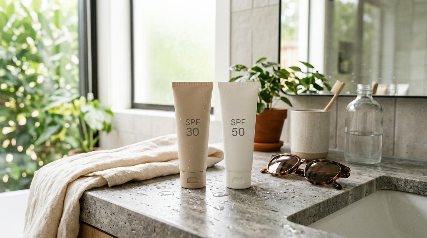 SPF 30 vs SPF 50 Sunscreen: What Should You Buy for Humid Weather? by Riya Malhotra SPF 30 vs SPF 50 Sunscreen: What Should You Buy for Humid Weather? by Riya Malhotra
