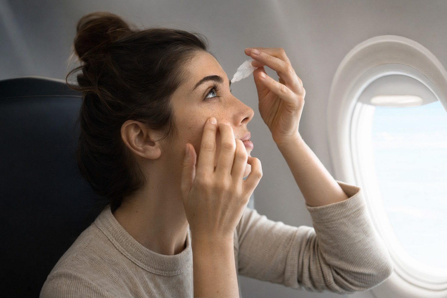 Dry Eyes on Flights: Contact Lens and Eye Drop Tips by Hetvi Patel Dry Eyes on Flights: Contact Lens and Eye Drop Tips by Hetvi Patel