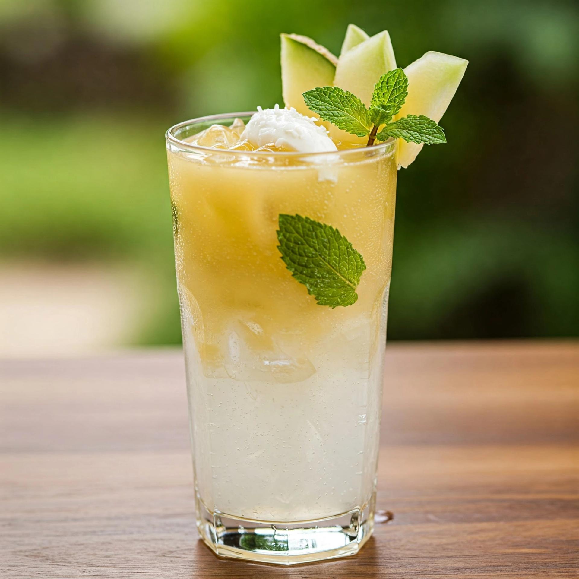 MelonCloud Mirage: Elegant Hydrating Mocktail Recipe by Komal patel MelonCloud Mirage: Elegant Hydrating Mocktail Recipe by Komal patel