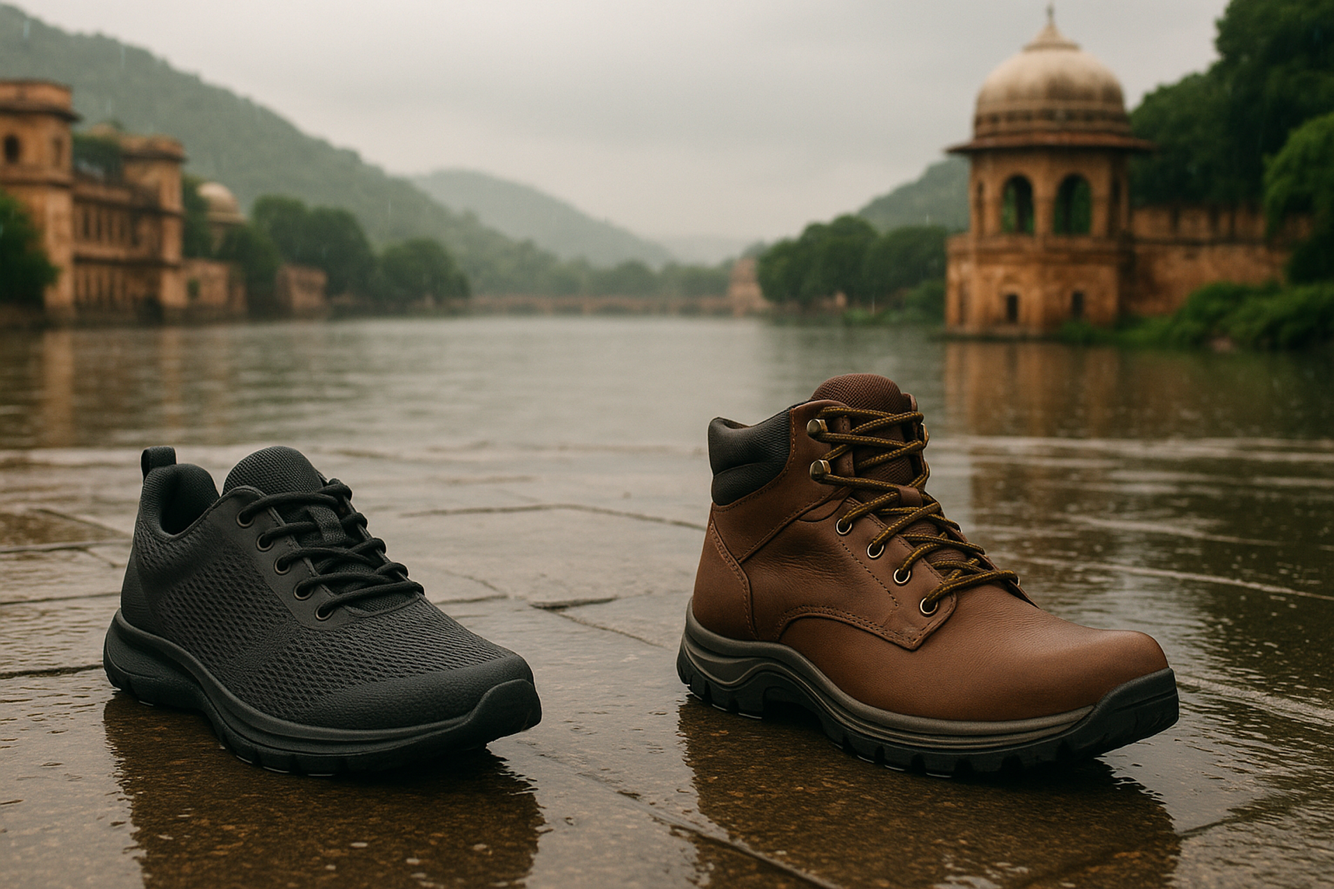 भारत में मानसून यात्रा के लिए सबसे अच्छे जूते: क्विक-ड्राई बनाम वॉटरप्रूफ by Arjun Mehra