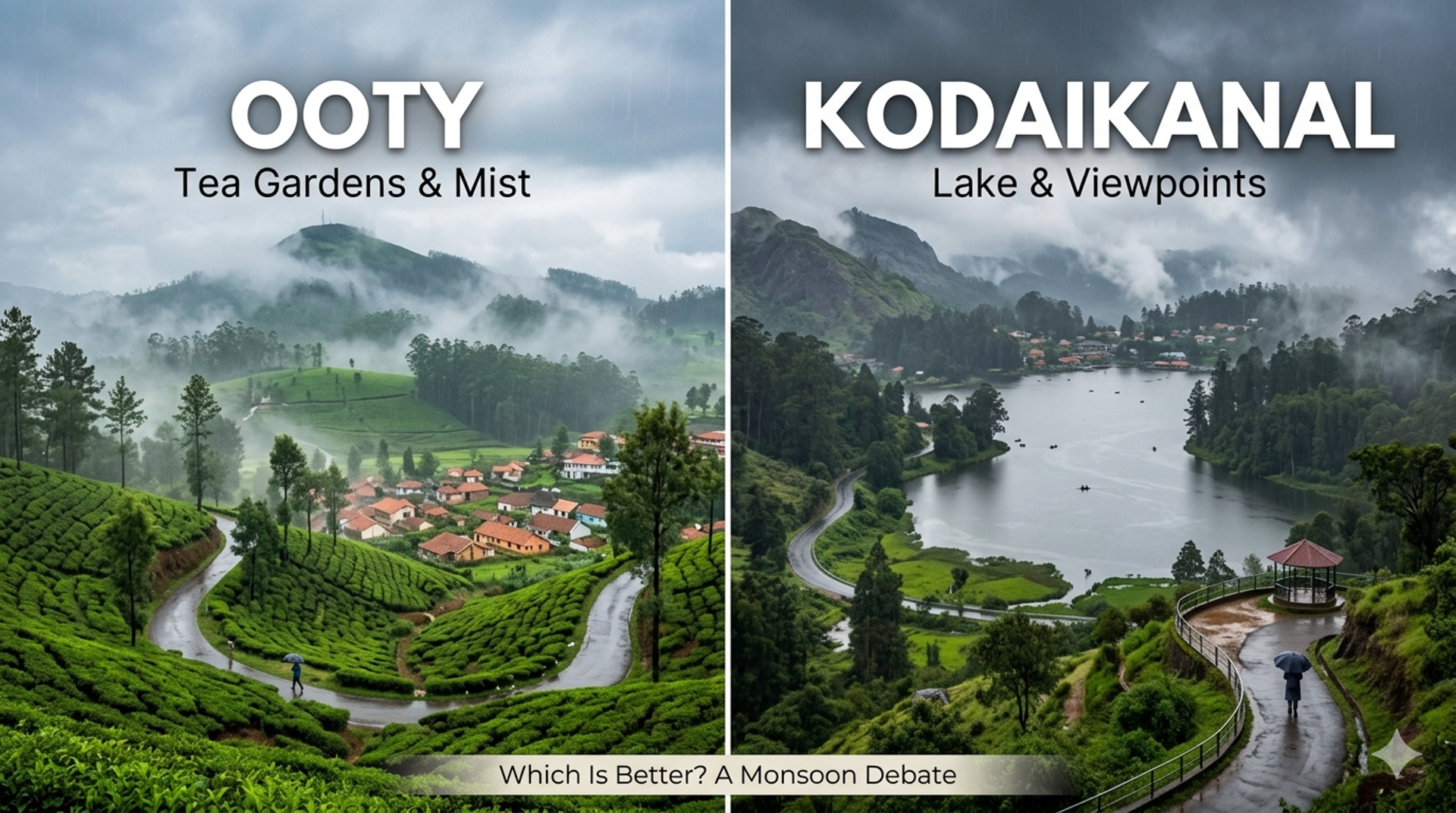 Ooty vs Kodaikanal in Monsoon: Which Is Better? by Sage Wanderlust