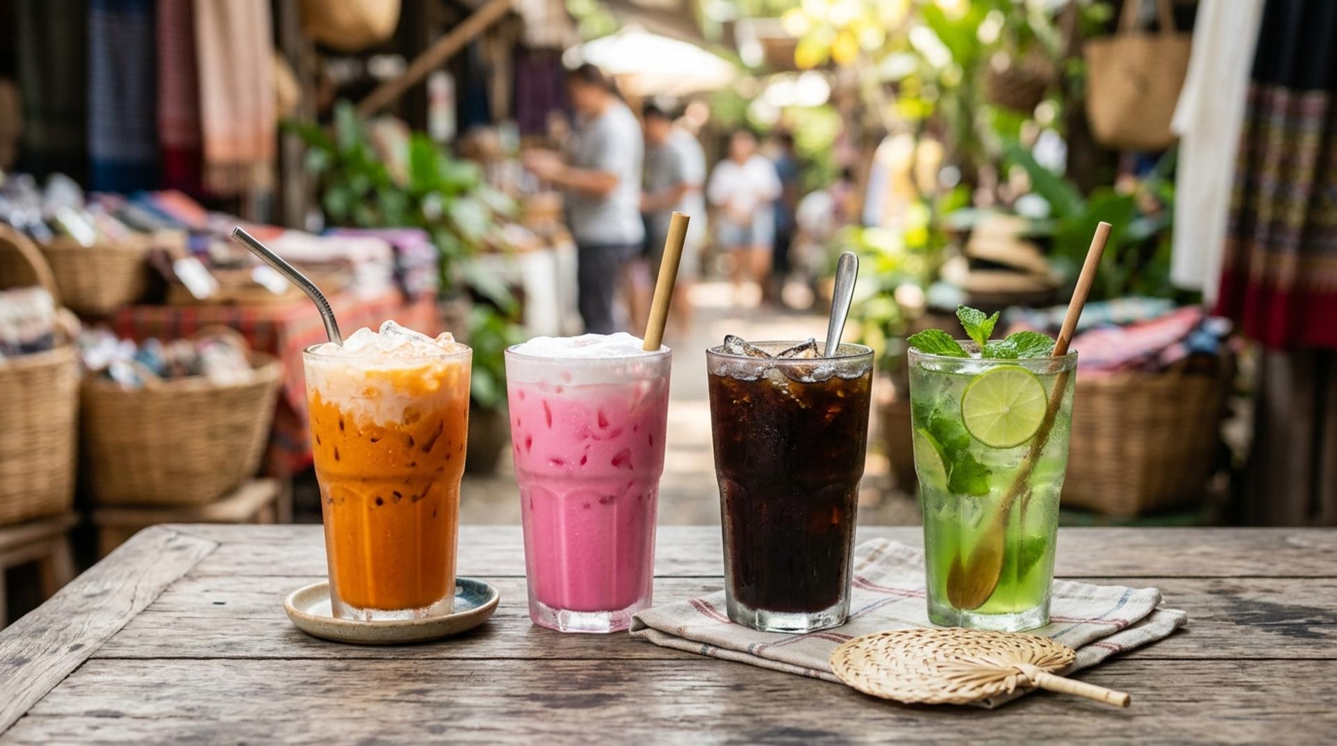 Thai Dessert Drinks for Non-Drinkers: Cha Yen, Nom Yen, Oliang and What to Order by Sage Wanderlust