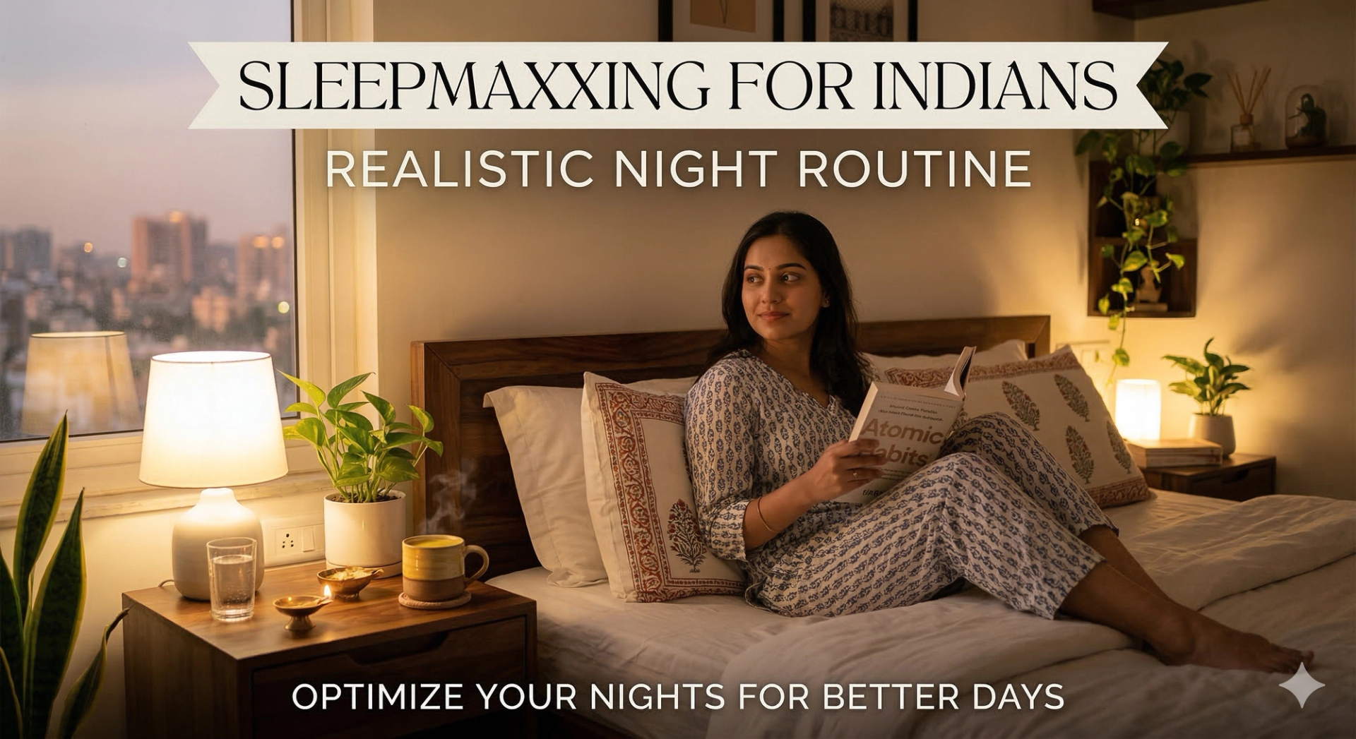 Sleepmaxxing for Indians: Realistic Night Routine by Hetvi Patel Sleepmaxxing for Indians: Realistic Night Routine by Hetvi Patel