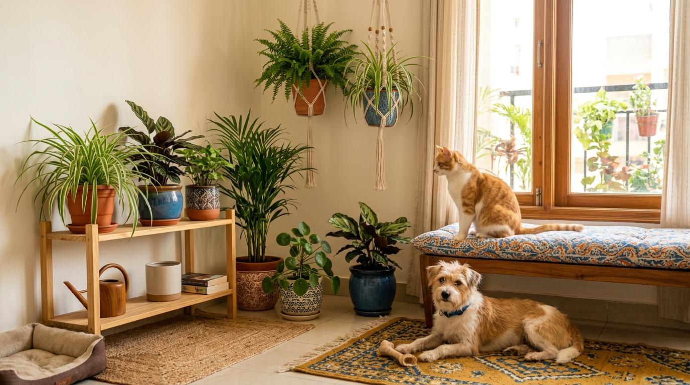 Pet-Safe Indoor Plants for Cats and Dogs: Apartment Guide by Aditi Rao Pet-Safe Indoor Plants for Cats and Dogs: Apartment Guide by Aditi Rao
