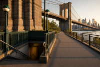 Brooklyn Bridge Pedestrian Entrances & Subway Stops