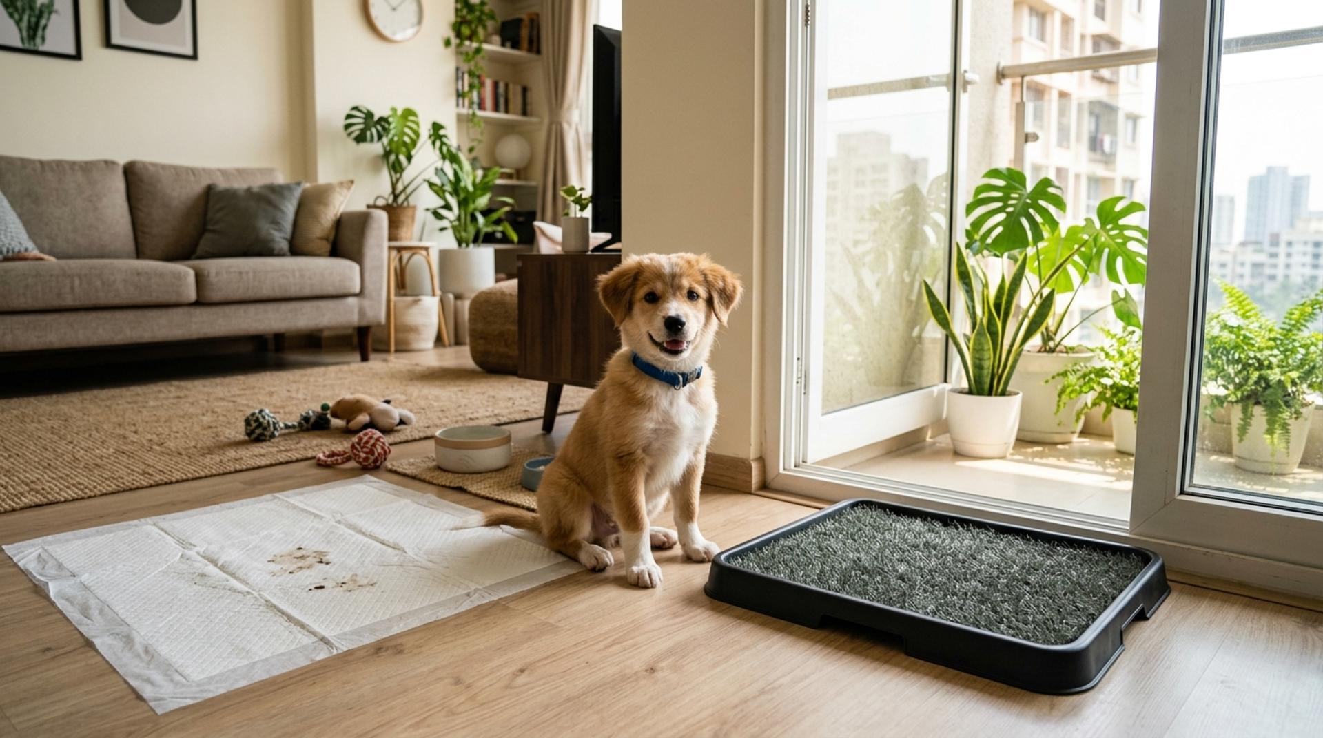 Puppy Potty Training in Indian Apartments: Balcony, Pads and Routine Checklist by Kabir Menon