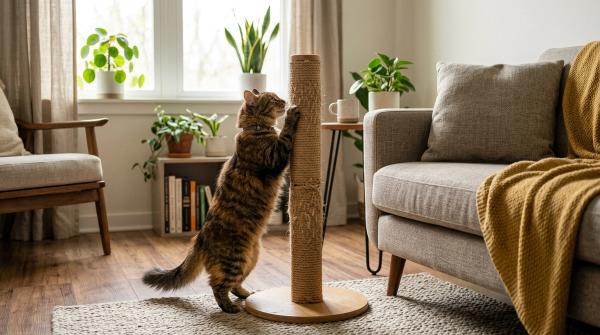 How to Stop Cat Scratching Furniture: Humane Apartment Fixes by Leena Thomas on AllBlogs How to Stop Cat Scratching Furniture: Humane Apartment Fixes by Leena Thomas on AllBlogs