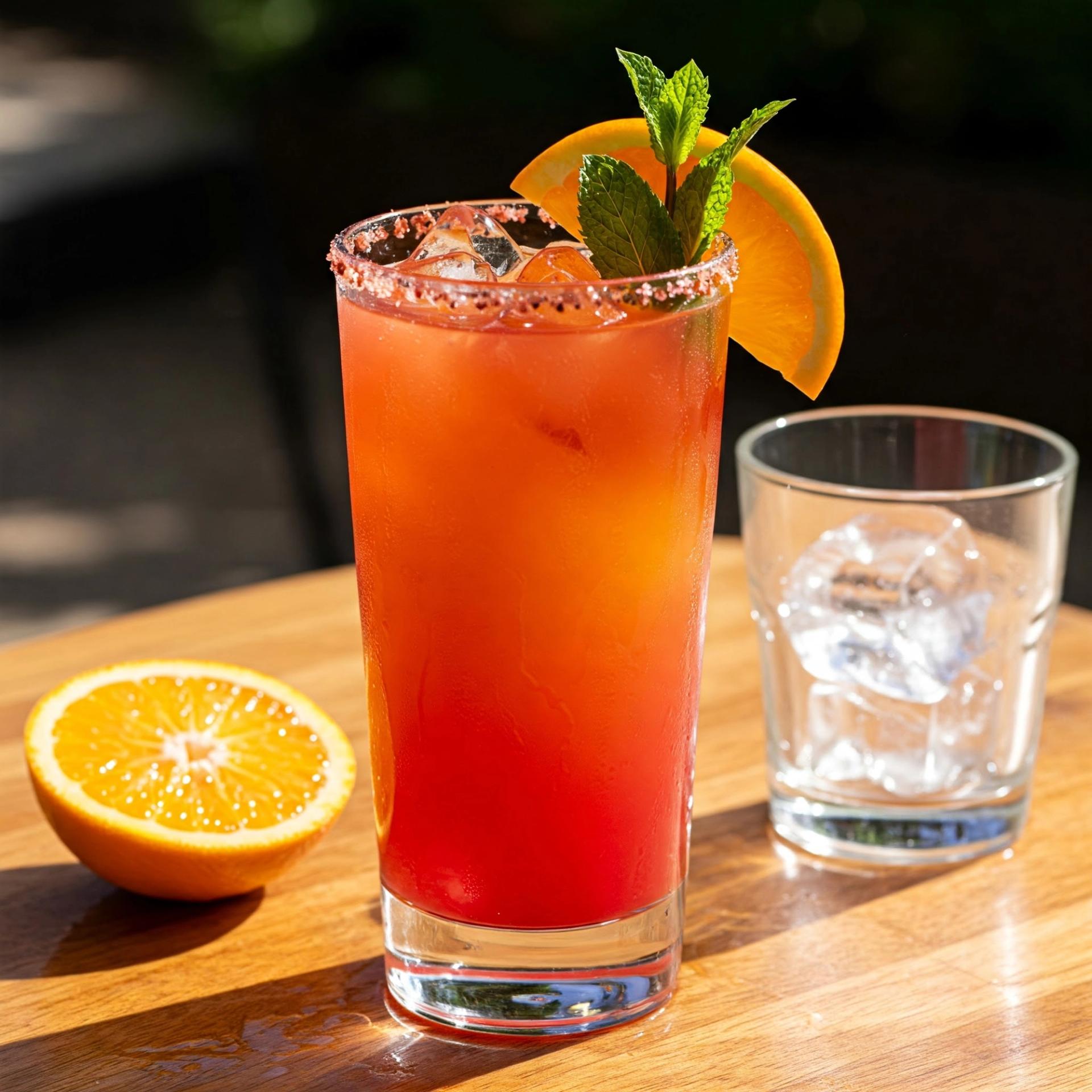 Vibrant Non-Alcoholic Tequila Sunrise Recipe | Easy Mocktail by Komal patel Vibrant Non-Alcoholic Tequila Sunrise Recipe | Easy Mocktail by Komal patel