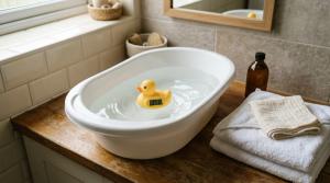 Baby Bath Thermometer vs. Elbow Test: What Should New Parents Use? by Rhea Menon on AllBlogs