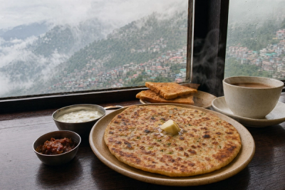 Hill-Station Breakfast in Indian Monsoon