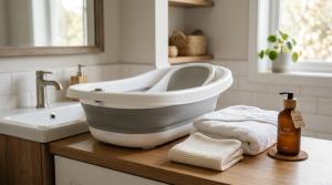Baby Bath Tub vs Bath Seat vs Sink Insert: What Should New Parents Buy? by Rhea Menon on AllBlogs Baby Bath Tub vs Bath Seat vs Sink Insert: What Should New Parents Buy? by Rhea Menon on AllBlogs