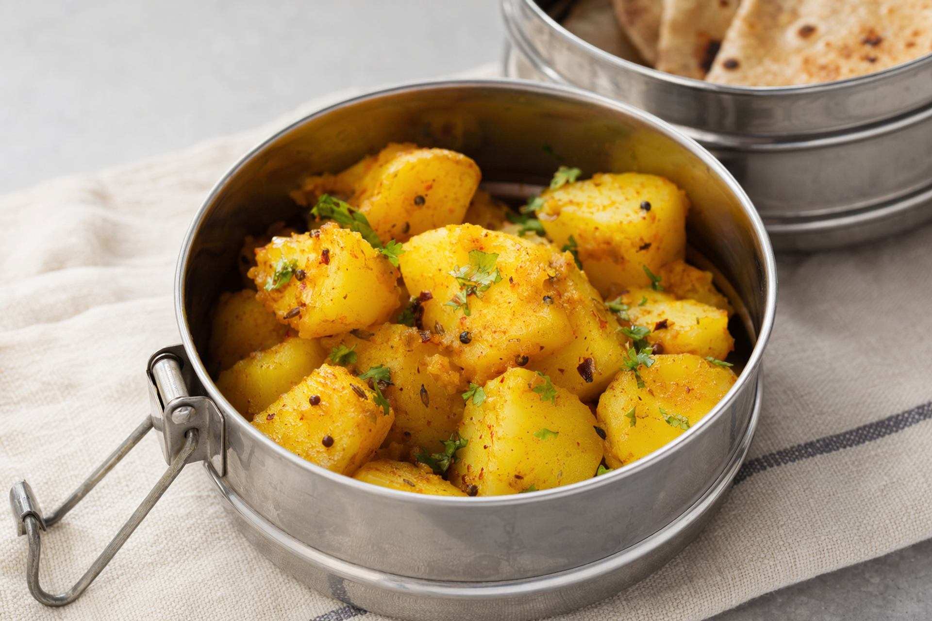 Can Boiled Potatoes Stay Outside in an Indian Tiffin? by Sanjeev Kapur