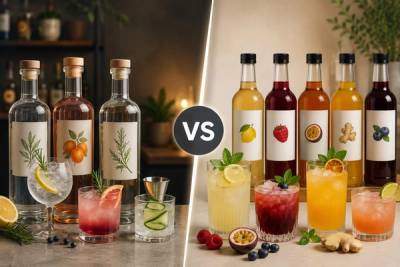Non-Alcoholic Spirits vs Mocktail Syrups: What Should You Buy First?