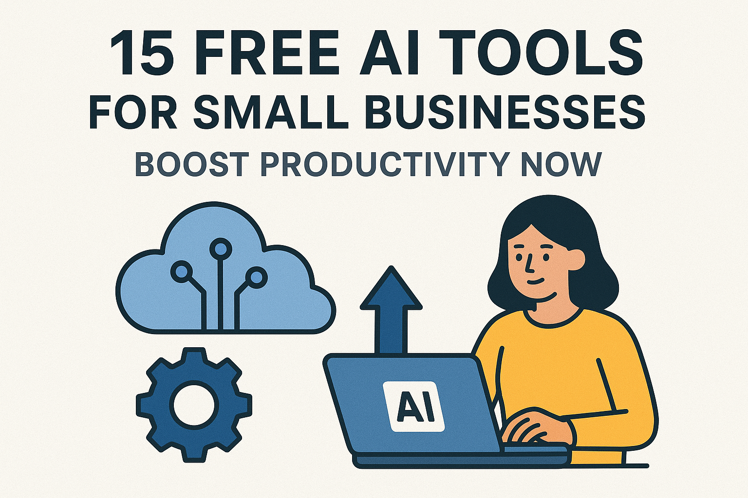 15 Free AI Tools for Small Businesses: Boost Productivity Now by Bhavya Bhut 15 Free AI Tools for Small Businesses: Boost Productivity Now by Bhavya Bhut